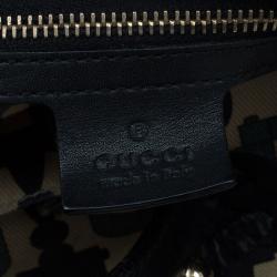 Pre Owned حقيبة غوتشي هورسبيت بيلهام جلد غوتشيسيما سوداء