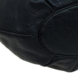 Pre Owned حقيبة غوتشي ه ورسبيت بيلهام جلد غوتشيسيما سوداء