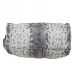 Pre Owned Gucci Beige Lizard Skin Stirrup Hobo