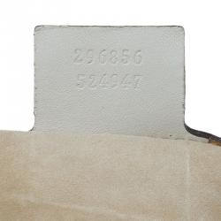 Pre Owned Gucci Beige Lizard Skin Stirrup Hobo