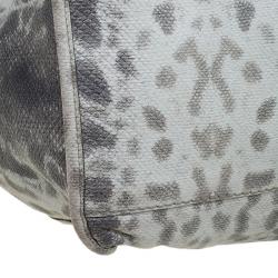 Pre Owned Gucci Beige Lizard Skin Stirrup Hobo