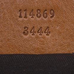 Pre Owned Gucci Beige/Brown Canvas Vintage Web Reins Hobo