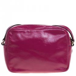 Pre Owned حقيبة كتف غوتشي سوهو ديسكو صغيرة جلد لامع أرجوانية