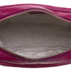 Pre Owned حقيبة كتف غوتشي سوهو ديسكو صغيرة جلد لامع أرجوانية