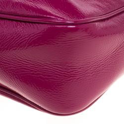 Pre Owned حقيبة كتف غوتشي سوهو ديسكو صغيرة جلد لامع أرجوانية