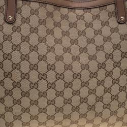 Pre Owned Gucci Beige/Brown GG Canvas Medium Craft Tote