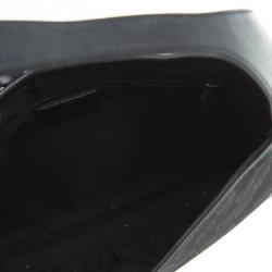 Pre Owned حقيبة غوتشي جاكي صغيرة جلد وكانفاس GG سوداء