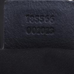 Pre Owned Gucci Black GG Canvas Medium Babouska Indy Top Handle Bag