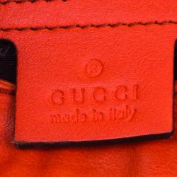 Pre Owned Gucci Candy Red Leather New Jackie Shoulder Bag