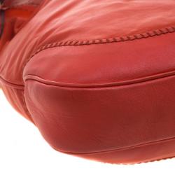 Pre Owned Gucci Candy Red Leather New Jackie Shoulder Bag