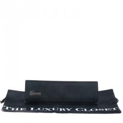 Pre Owned  Gucci Black Satin Evening Clutch