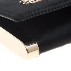 Pre Owned  Gucci Black Satin Evening Clutch