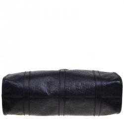 Pre Owned Gucci Black Guccissima Leather Bardot Joy Tote