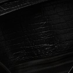 Gucci Black GG Canvas and Leather Compact Wallet