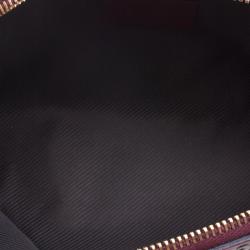 Pre Owned Gucci Burgundy Guccissima Leather Cosmetics Pouch