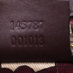 Pre Owned حقيبة يد غوتشي بانش متوسطة جلد غوتشيسيما بنية ماهوجاني