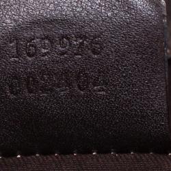 Pre Owned Gucci Beige/Brown GG Canvas Bamboo Hobo