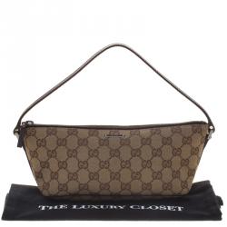 مملوكة مسبقًا Gucci Beige GG Canvas Pochette