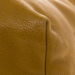 Pre Owned حقيبة غوتشي ايكون بيت كبيرة جلد صفراء