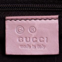 Pre Owned حقيبة يد غوتشي سوكي متوسطة كانفاس GG بنفسجية فاتحة/ بيج