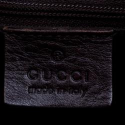 Pre Owned حقيبة غوتشي دوشيسا ب وسطن متوسطة كانفاس كريستال GG بنية/ بيج