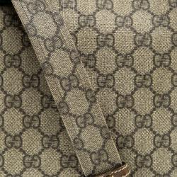 Pre Owned Gucci Beige GG Canvas Loop Messenger Bag