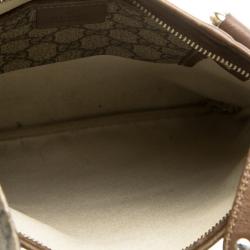 Pre Owned Gucci Beige GG Canvas Loop Messenger Bag
