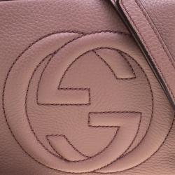 مملوكة مسبقًا Gucci Beige Pebbled Leather Small Soho Disco Shoulder Bag