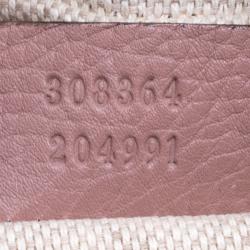 مملوكة مسبقًا Gucci Beige Pebbled Leather Small Soho Disco Shoulder Bag