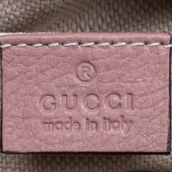 مملوكة مسبقًا Gucci Beige Pebbled Leather Small Soho Disco Shoulder Bag