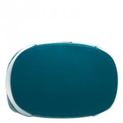 Pre Owned Gucci Turquoise Bright Diamante Leather Bucket Bag