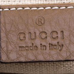 مملوكة مسبقًا حقيبة كلتش غوتشي غرينيتش جلد وثعبان بنية