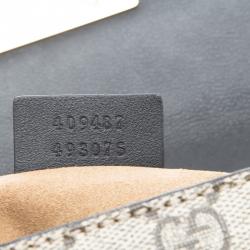 Pre Owned Gucci Multicolor GG Supreme Canvas and Leather Padlock Shoulder Bag