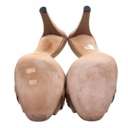 مملوكة مسبقًا صندل سلايد غوتشي بيج كيتي بامبو هورسبيت مقاس 40