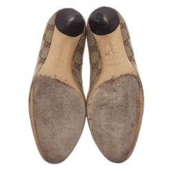 Pre Owned حذاء غوتشي غوتشيسيما كانفاس بالشعار GG مقاس 38