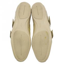 مملوكة مسبقًا حذاء رياضي غوتشي كانفاس غوتشيسيما ميتاليك و جلد بلازق مقاس 38