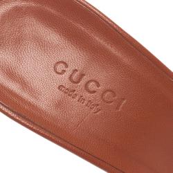 مملوكة مسبقًا صندل سلايد غوتشي غوتشيسيما مزين بأبزيم كانفاس بيج مقاس 38.5