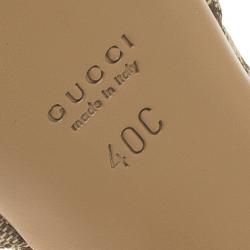 Pre Owned صندل غوتشي هورسبيت كانفاس GG بيج مقاس 40