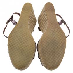 Pre Owned حذاء إسبادريل غوتشي مايكرو غوتشيسيما بينيلوب جلد بنفسجي لامع مقاس 40