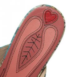 Pre Owned Gucci Beige GG Supreme Blooms Printed Canvas Princetown Horsebit Loafer Slides Size 37.5