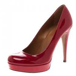 مملوكة مسبقًا Gucci Red Patent Platform Pumps Size 38.5