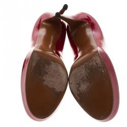 مملوكة مسبقًا Gucci Red Patent Platform Pumps Size 38.5