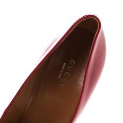 مملوكة مسبقًا Gucci Red Patent Platform Pumps Size 38.5