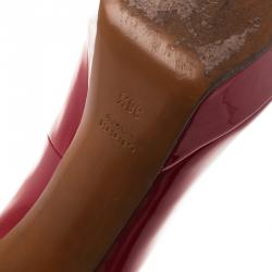 مملوكة مسبقًا Gucci Red Patent Platform Pumps Size 38.5