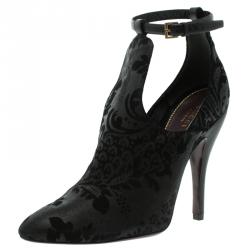 gucci black suede ankle boots