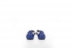 مملوكة مسبقًا Gucci Blue Leather Bamboo Bow Ballet Flats Size 38.5