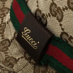 Pre Owned قبعة غوتشي فيدورا كانفاس GG بيج