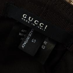 Pre Owned قبعة غوتشي فيدورا كانفاس GG بيج