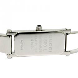 Gucci Silver Stainless Steel 1500L Women's Wristwatch 12MM