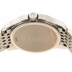 Pre Owned Gucci Black Mother of Pearl Stainless Steel G Timeless Women's Wristwatch 27 mm